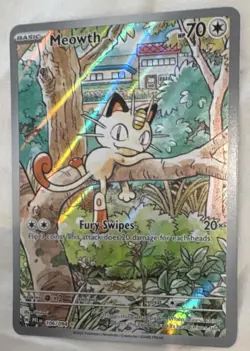 Pokemon TCG Meowth Card 106/094 Basic HP 70 Holo PFLN English 2025 - Image 1