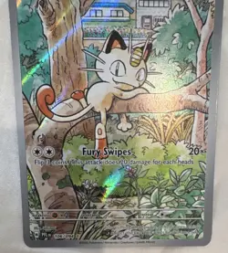 Pokemon TCG Meowth Card 106/094 Basic HP 70 Holo PFLN English 2025 - Image 2