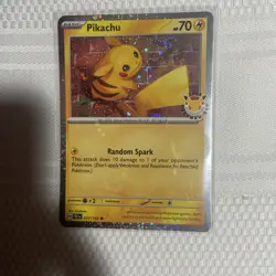 Pokemon TCG 30th Anniversary Pikachu Pokemon Day 2026 Promo Card SWIRL AT TAIL - Image 1