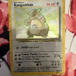 Pokemon Kangaskhan 5/64 Jungle Holo Rare Basic Wizards 1999 90 HP English Card - Image 1