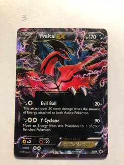 Pokemon TCG Yveltal EX Ultra Rare Promo Card XY08 Black Star Promos NM-LP - Image 1