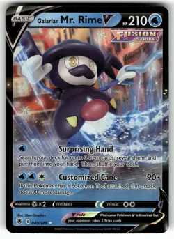 Galarian Mr. Rime V 049/189 SWSH10: Astral Radiance NM Pokemon Card TCG - Image 1