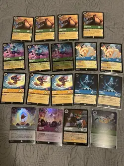 Disney Lorcana Fabled Epic & Legendary Card Lot 18 - Image 1