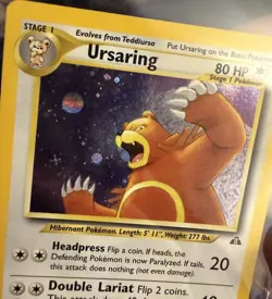 Pokemon TCG Ursaring 15/75 Neo Discovery Holo Rare 80 HP Stage 1 Card English - Image 3