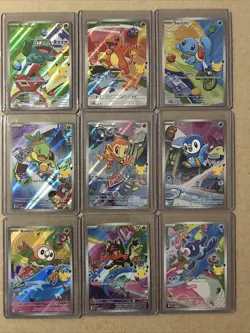 Pokemon 2026 First Partner Illustration Collection Series 1 Promo set (9 cards) - Image 1