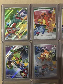Pokemon 2026 First Partner Illustration Collection Series 1 Promo set (9 cards) - Image 3