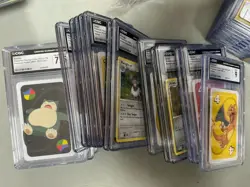 Lot of (20) Pokemon CGC Slabbed Cards w/ (2) Charizard - Image 1