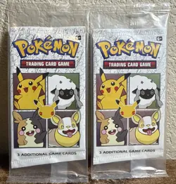 Pokemon TCG GENERAL MILLS 25th Anniversary 3 Card Packs Promo Lot of TWO Sealed - Image 1