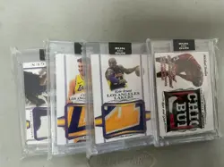 Lto of (4) Custom Run & Gun Patch Cards Michael Jordan Kobe Luka Custom PAtch - Image 1