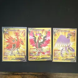 Galarian Zapdos V, Moltres V, Articuno V Holo V Cards Sword & Shield Lot 3 - Image 1