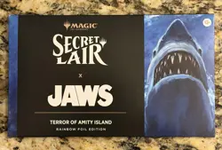 MTG Secret Lair x Jaws: Terror of Amity Island - Rainbow Foil Edition - SEALED - Image 1