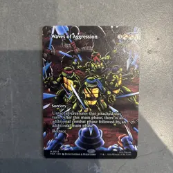MTG - TMNT - PZA - Waves of Aggression (Borderless) M Normal 13 NM - Image 1