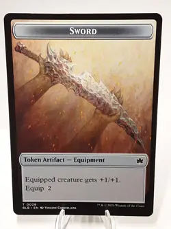 MTG - Bloomburrow - Sword - Token - #0028 - Playset x4 - Near Mint - Image 1