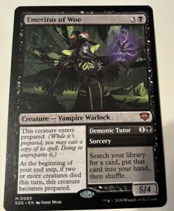 Emeritus of Woe Secrets of Strixhaven Regular. - Image 1