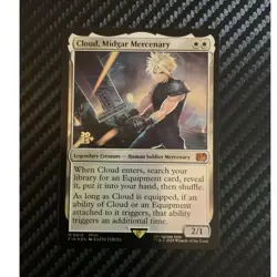 Magic: The Gathering Cloud, Midgar Mercenary White FINAL FANTASY English M0010 - Image 1