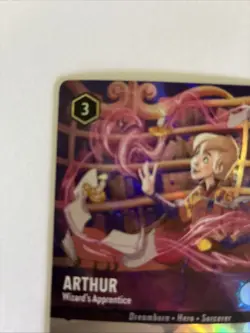 Disney Lorcana Arthur Wizard's Apprentice Enchanted Pack Fresh Into Protection - Image 2