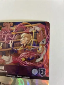 Disney Lorcana Arthur Wizard's Apprentice Enchanted Pack Fresh Into Protection - Image 3