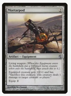 Mortarpod | MTG Mirrodin Besieged MBS | Artifact Equipment Living Weapon | LP - Image 1