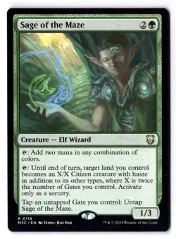 Sage Of the Maze NM* Commander Modern Horizons 3 ENGLISH 0119 mtg -UnltdCards - Image 1