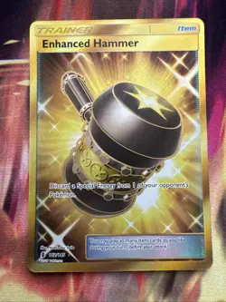 Pokemon TCG Enhanced Hammer 162/145 (Gold) Guardians Rising Secret Rare - Image 1