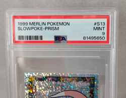 Pokemon Graded PSA 9 MINT 1999 Merlin Pokemon SLOWPOKE PRISM Sticker #S13 - Image 2