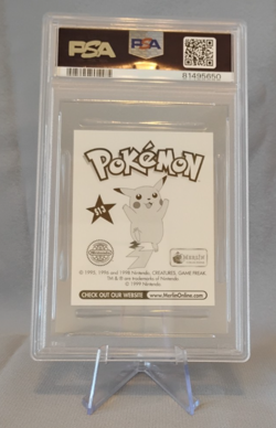 Pokemon Graded PSA 9 MINT 1999 Merlin Pokemon SLOWPOKE PRISM Sticker #S13 - Image 4