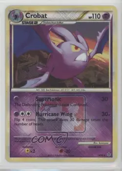 Crobat (Pokemon League) Reverse Foil Pokemon HeartGold & SoulSilver Unleashed - Image 1