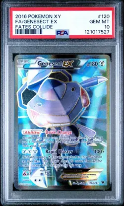 Genesect EX XY Fates Collide Full Art #120 PSA 10 Gem Mint LOW POP NEW CERT - Image 1