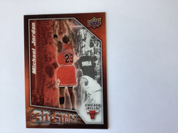 MICHAEL JORDAN 2009-10 UPPER DECK #3D-MJ 3D STARS BULLS - Image 5