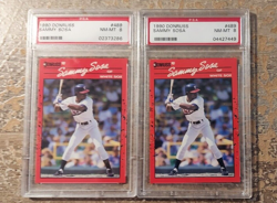 1990 Sammy Sosa 10 Card PSA Graded Lot Fleer, Donruss, Score - Image 3