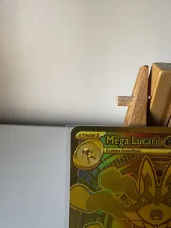 Pokemon TCG Mega Lucario EX Mega Evolution 188/132 Gold Rare Card - Image 3