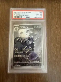 Steelix Illustration Rare 2025 Pokemon TCG Mega Evolution Card Psa 10 - Image 1