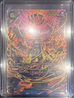 Bandai One Piece Sabo PRB02-014 Special Foil Character Card 6000 Power - Image 1