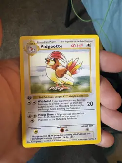 Pokemon Base Set 1st Edition shadowless Pidgey & Pidgeotto 2 Card Lot 1999 - Image 4