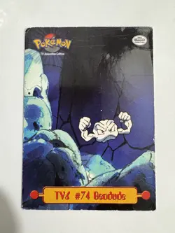 Geodude TV6 #74 - 1999 Pokemon Topps Animation Edition (Puzzle Back) - Image 1