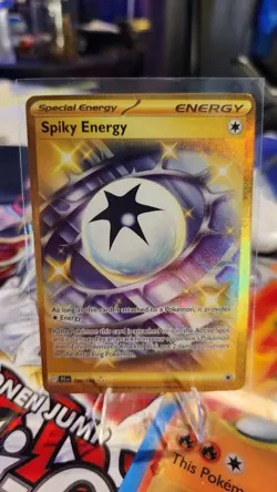 Spiky Energy 190/159 Journey Together Gold Hyper Rare Pokemon TCG Card NM - Image 1