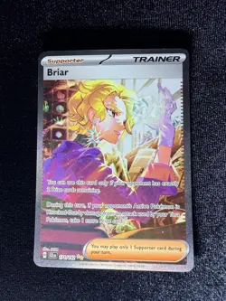 Pokemon TCG Briar Holo Rare Card 171/142 Stellar Crown Special Illustration LP - Image 1