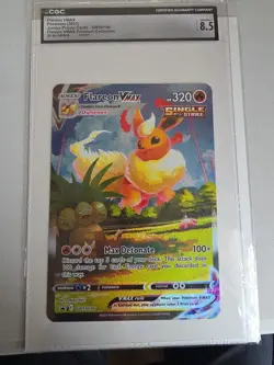 JUMBO Flareon VMAX Promo Card Alt Art SWSH180 Pokemon Premium Collection Promo - Image 1