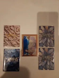 shai mixed anime waifu card lot of 5 - Image 1
