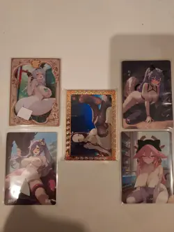 shai mixed anime waifu card lot of 5 - Image 2