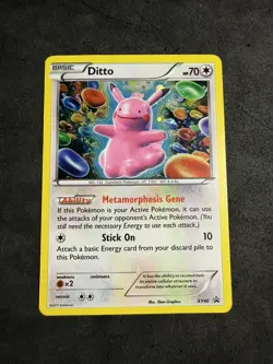 Pokemon TCG XY Black Star Promos Ditto Holo Card XY40 - Image 1