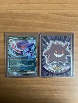 #94 gengar 1999 topps card and gengar ex 104/162 lot of 2 pokemon TCG cards - Image 1