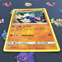 Lucario 117/236 Unified Minds NM Mint Pokemon TCG Card - Image 3