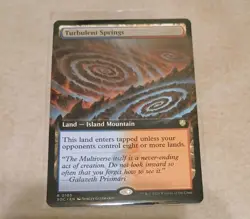 Turbulent Springs (Extended Art) Commander: Secrets of Strixhaven MTG MINT - Image 1