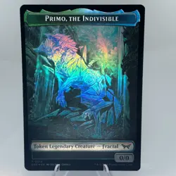 Primo, the Indivisible + Manifest - Double Sided Token Duskmourn Foil - Image 1
