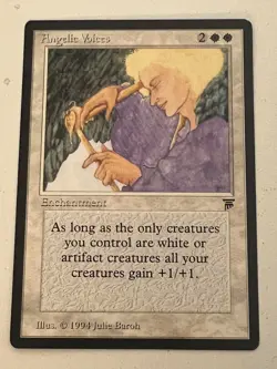 Magic the Gathering MTG Legends Angelic Voices NM- (Beta Bob) - Image 1