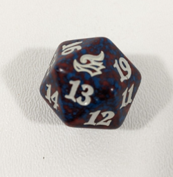 MTG d20 Spindown 20-side Life Counter die dice Strixhaven Prismari Red Blue - Image 1