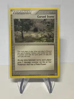 Pokemon CURSED STONE 72/92 Non Holo Legend Maker 2006 - Image 1