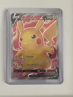Pokemon TCG Pikachu V 170/185 Full Art Ultra Rare – Vivid Voltage NM/Holo - Image 1