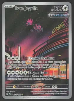 Iron Jugulis 216/182 Illustration Rare Pokemon TCG Paradox Rift NM - Image 1